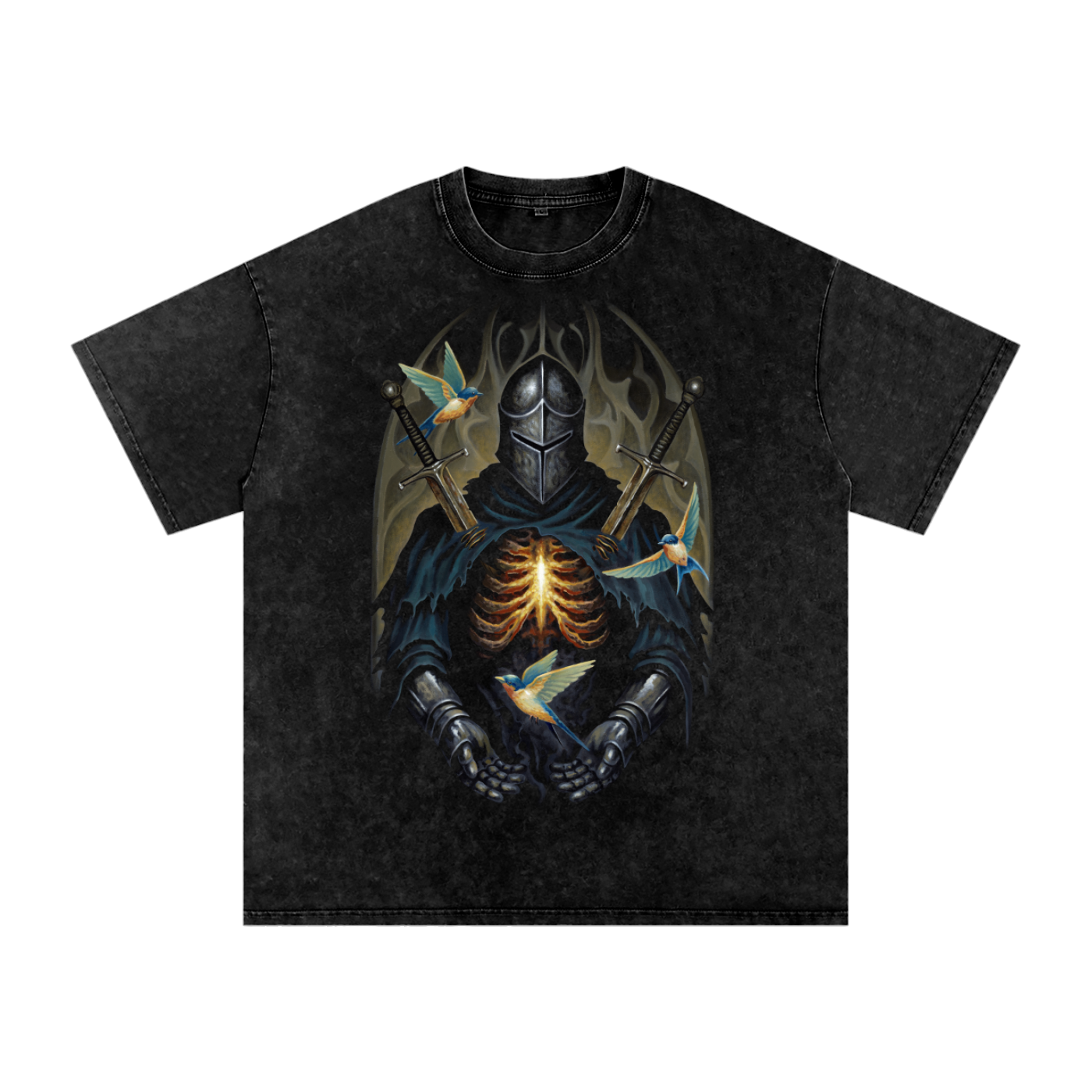 Hollow Knight - Snow Washed Oversized Cotton T-Shirt