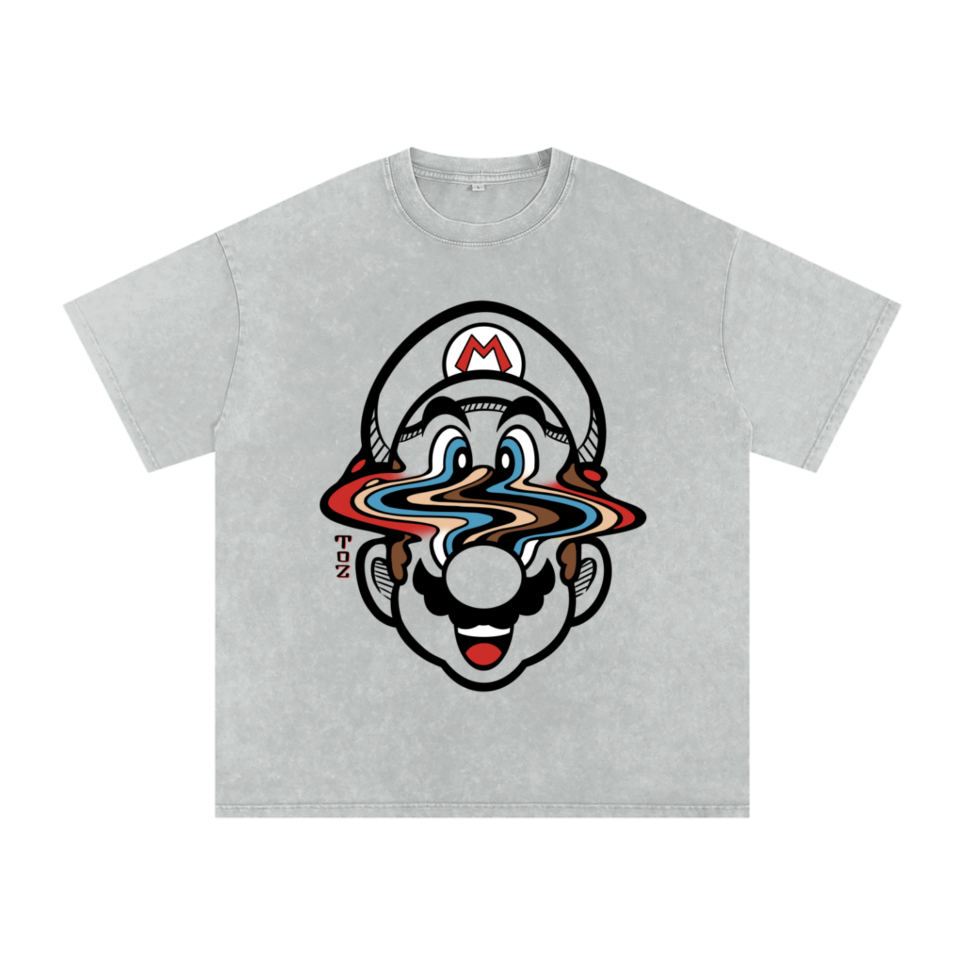 The Mustachio - Oversized Cotton T-Shirt