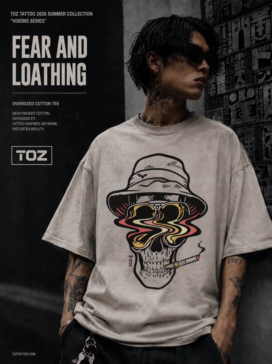 The Fear and Loathing - Oversized Cotton T-Shirt