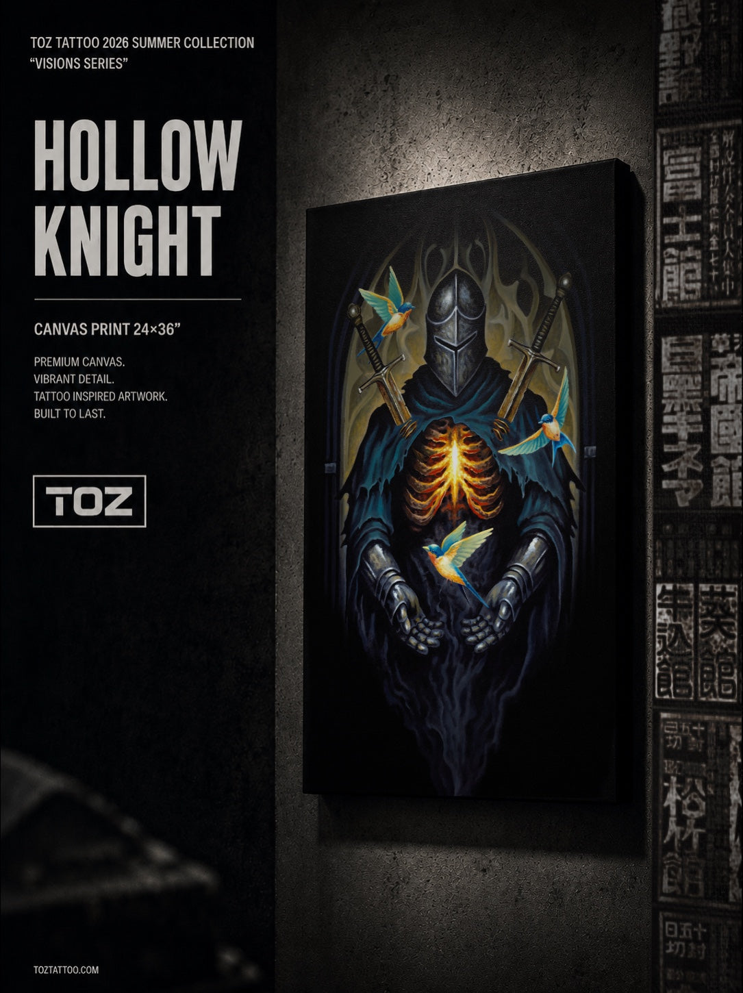Hollow Knight - Canvas Print 24x36”