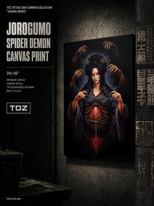 Jorogumo - Spider Demon - Canvas Print 24x36”